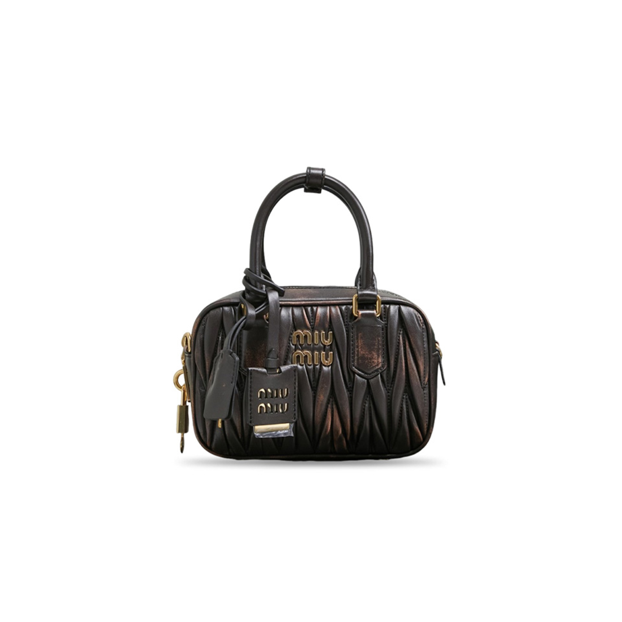 MIU MIU ARCADIE MATELASSÉ NAPPA LEATHER BAG 5BB123 (19*13*6cm)